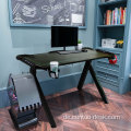 2024 Neues Design Computer Black Gaming Desk kostenloser Beispiel für Home -PC -Spieltabelle